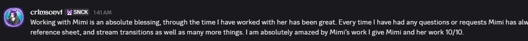 Crimson's message